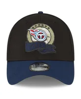 Men's New Era Black, Navy Tennessee Titans 2022 Salute To Service 39THIRTY Flex Hat