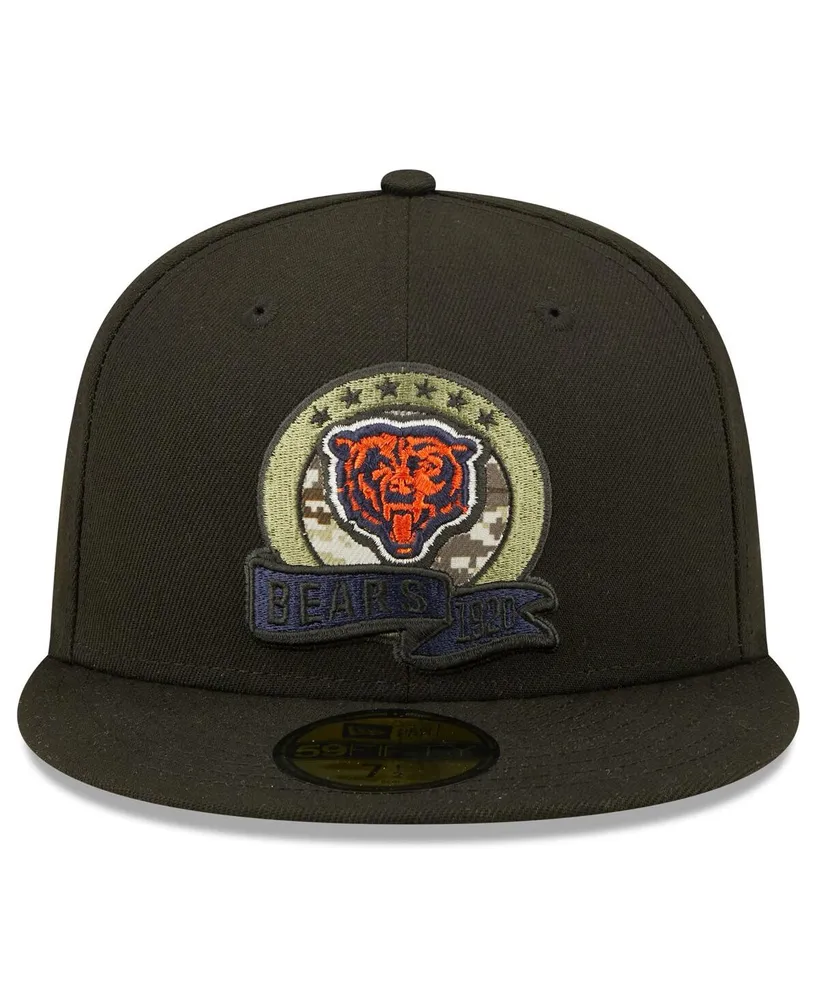 Men's New Era Black Chicago Bears 2022 Salute To Service 59FIFTY Fitted Hat