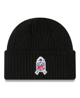Men's New Era Black Pittsburgh Steelers 2022 Salute To Service Knit Hat