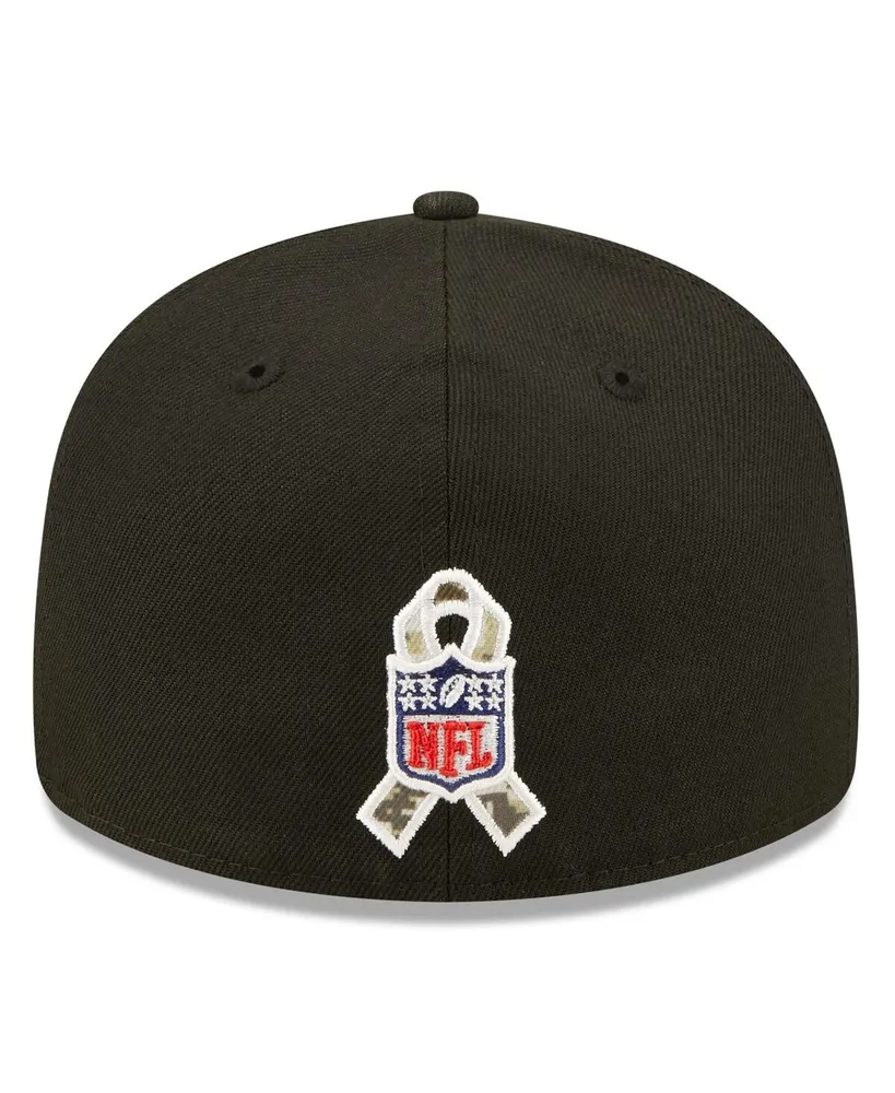 Men's New Era Black Cleveland Browns 2022 Salute To Service Low Profile 59FIFTY Fitted Hat