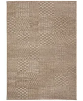 Liora Manne' Orly Patchwork 5'3" x 7'3" Outdoor Area Rug