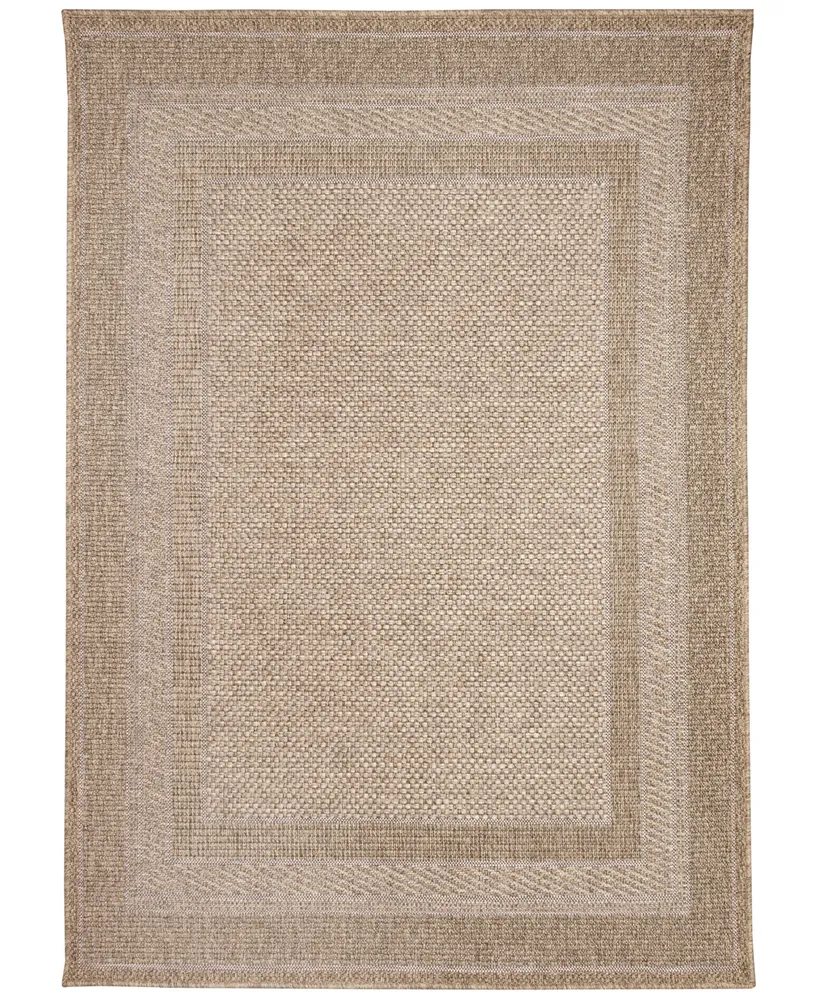 Liora Manne' Orly Border 7'10" x 9'10" Outdoor Area Rug