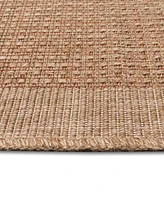 Liora Manne' Sahara Texture Border 7'10" x 9'10" Outdoor Area Rug