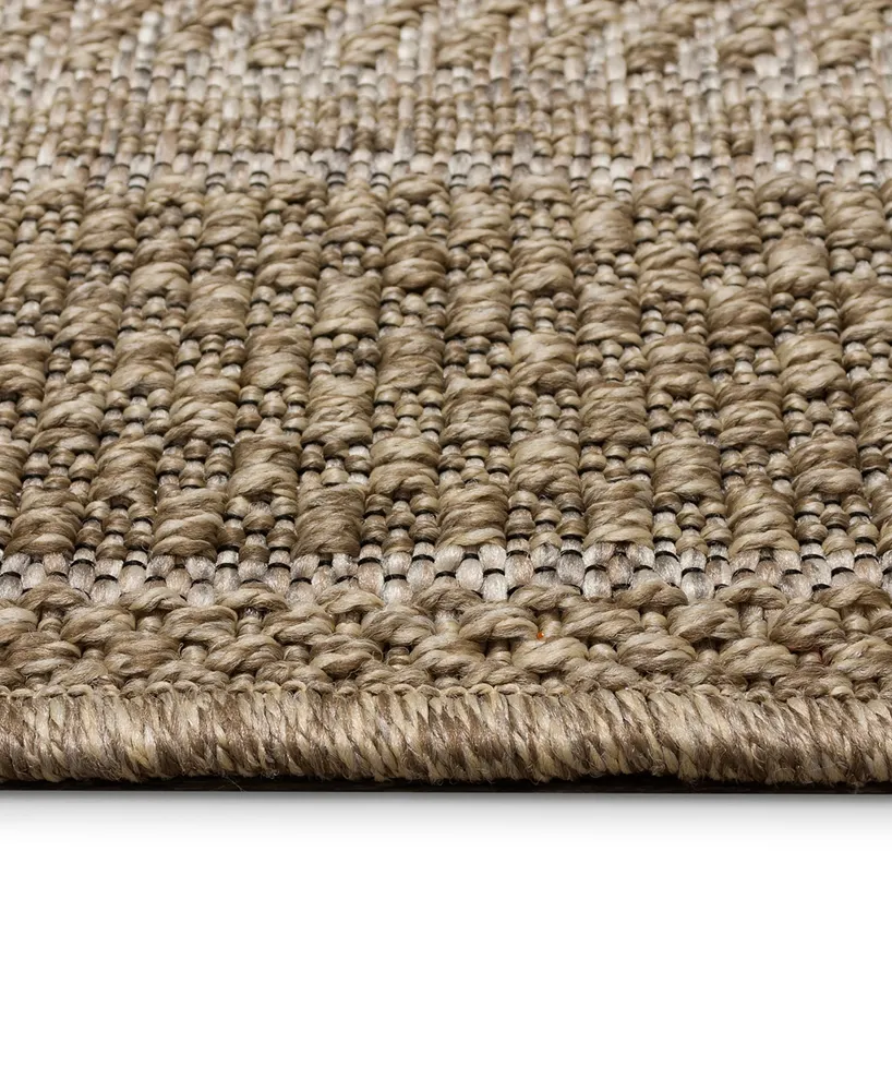 Liora Manne' Orly Border 6'6" x 9'3" Outdoor Area Rug