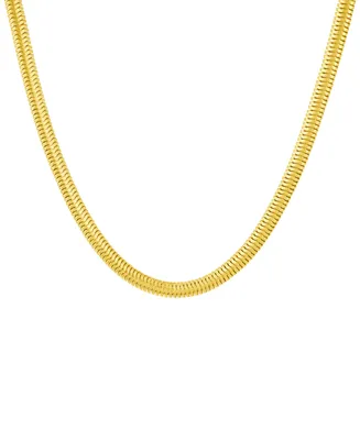 And Now This Snake Chain Necklace 18K Gold Plated or Silver Brass