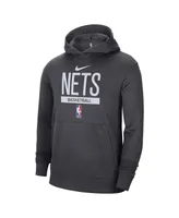 Men's Nike Anthracite Brooklyn Nets 2022/23 Spotlight On-Court Practice Performance Pullover Hoodie