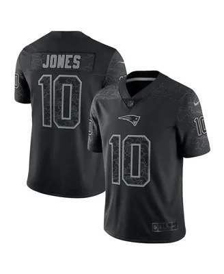 Men's Nike Mac Jones Black New England Patriots Rflctv Limited Jersey