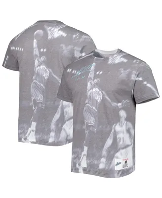 Men's Mitchell & Ness Karl Malone Gray Utah Jazz Above The Rim Sublimated T-shirt