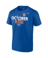 Men's Fanatics Royal New York Mets 2022 Postseason Locker Room Big and Tall T-shirt