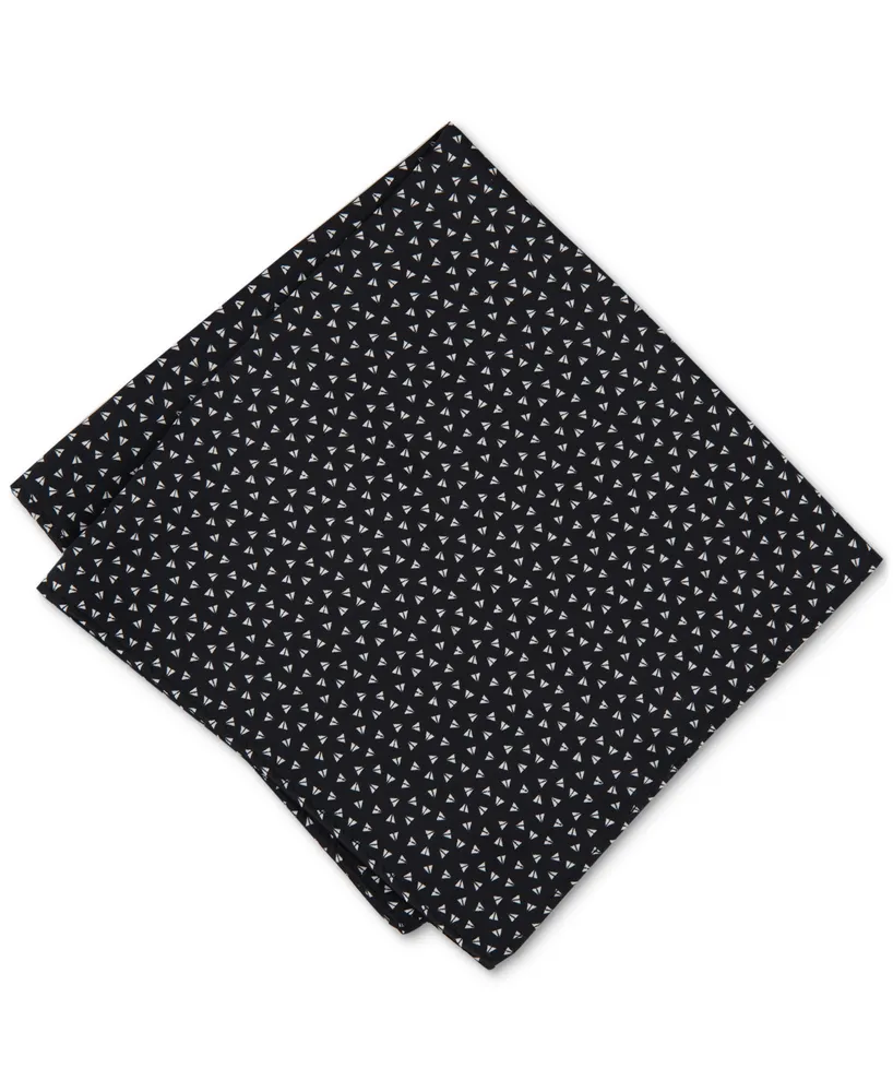 Alfani Men's Angle Geo-Print Pocket Square, Created for Macy's