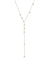 Wrapped Diamond Lariat Choker Necklace (1/4 ct. t.w.) in 10k Gold, 14" + 2" extender, Created for Macy's