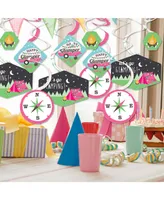 Let's Go Glamping - Camp Glamp Party Hanging Party Decoration Swirls - Set of 40