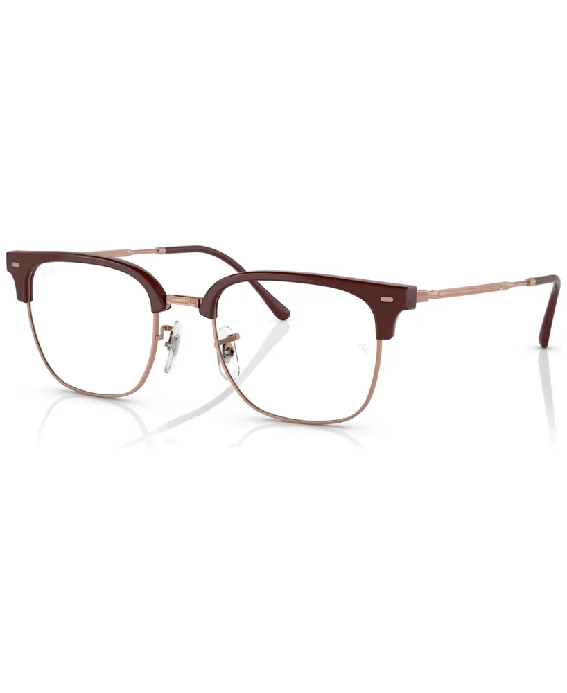 Ray-Ban Unisex Square Eyeglasses, RX721651-o - Bordeaux On Rose Gold