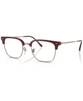 Ray-Ban Unisex Square Eyeglasses, RX721651-o - Bordeaux On Rose Gold