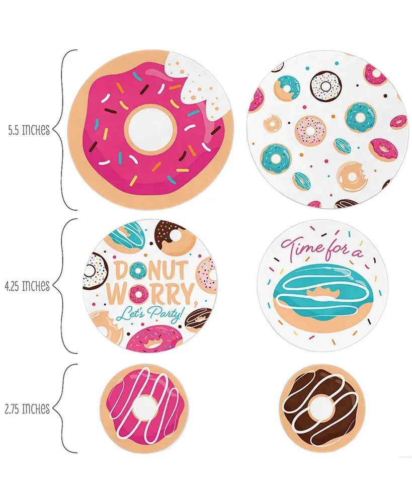 Donut Worry, Let's Party - Doughnut Party Decor - Large Confetti 27 Ct