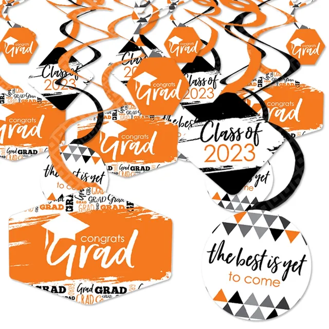 Big Dot of Happiness Rose Gold Grad - 2024 Graduation Hanging