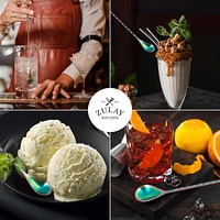 Premium 12 Inch Stainless Steel Cocktail Spoon - Long Attractive Spiral Design for Layering Drinks