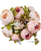 Zulay Kitchen Peony Flowers Artificial for Decoration