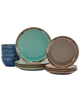 Tabletops Gallery Tucson Dinnerware, Set of 12