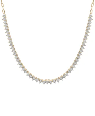 Wrapped Diamond 16" Collar Necklace (1 ct. t.w.), Created for Macy's