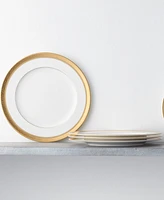Noritake Summit Gold Set of 4 Dinner Plates, Service For 4