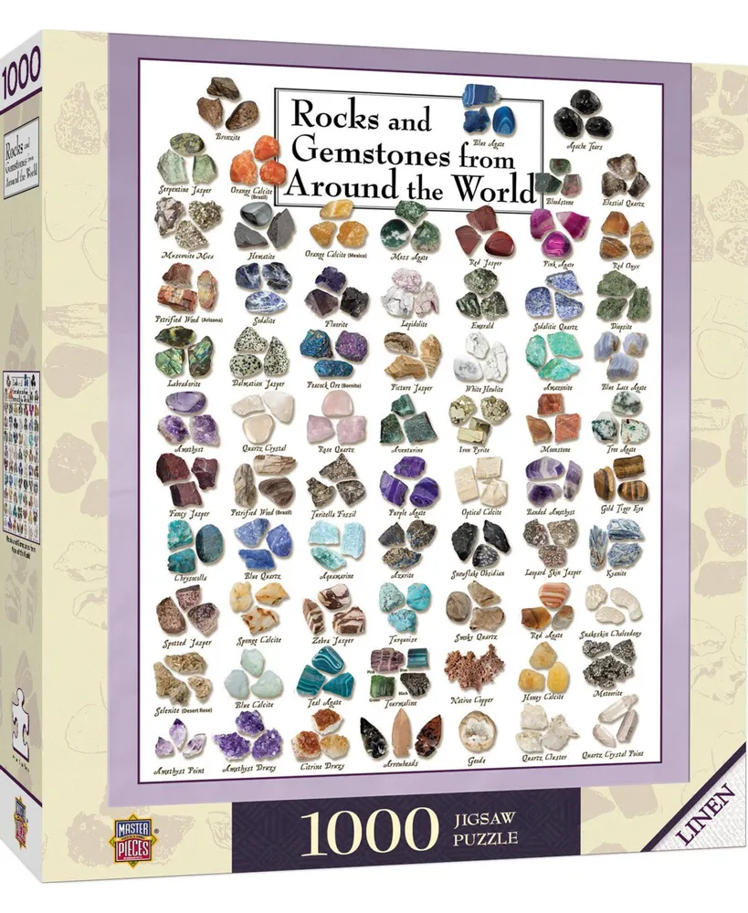 Masterpieces Rocks & Gemstones from Around the World 1000 Piece Puzzle