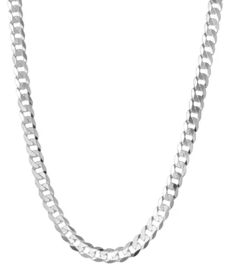 Men's Curb Link 24" Sterling Silver Necklace Chain (5