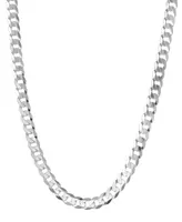 Men's Curb Link 24" Sterling Silver Necklace Chain (5