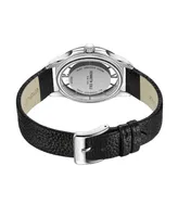 Kenneth Cole New York Men's Transparency Dial Black Genuine Leather Strap Watch 42mm
