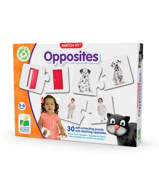 The Learning Journey - Match It Opposites Set of 30 Self-Correcting Puzzle Set