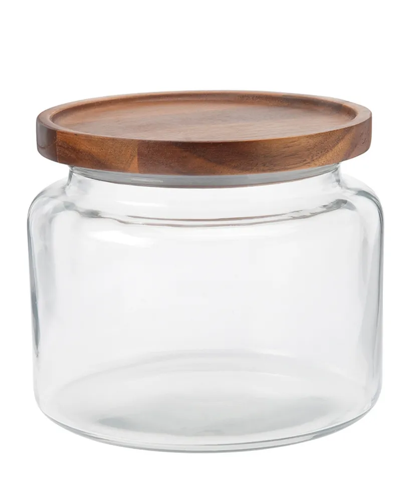 Glass Storage Container with Acacia Lid Large | BeHome