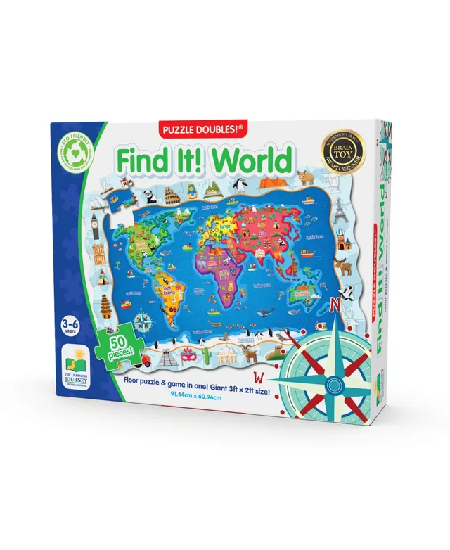 Educational Insights World Foam Map Puzzle 