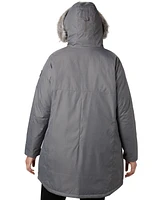 Columbia Plus Suttle Mountain Hooded Faux-Fur-Trim Long Insulated Coat