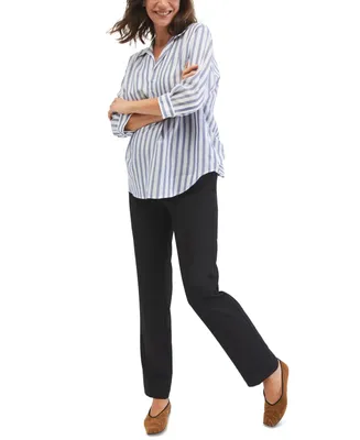 Motherhood Maternity Secret Fit Belly Suiting Straight-Leg Over the Bump Maternity Pants