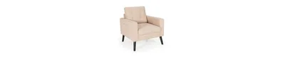 Costway Modern Accent Armchair Upholstered Single Sofa Chair