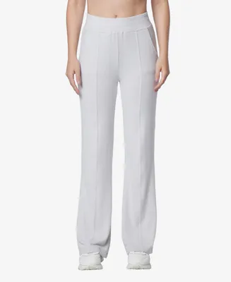 Andrew Marc Sport Women's Full Length Hacci Wide Leg Pants