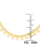 Macy's Gold Plated Dangling Discs Necklace - Gold