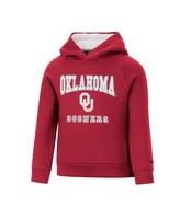 Toddler Boys and Girls Colosseum Crimson Oklahoma Sooners Chimney Sweep Raglan Pullover Hoodie