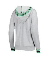 Women's Colosseum Heathered Gray Oregon Ducks Andy V-Neck Pullover Hoodie