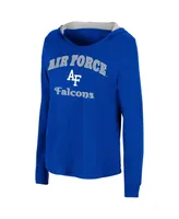 Women's Colosseum Royal Air Force Falcons Catalina Hoodie Long Sleeve T-shirt