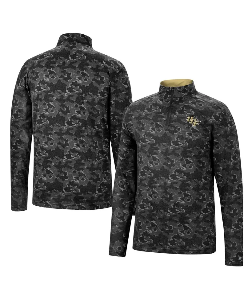 Men's Colosseum Black Ucf Knights Tivo Quarter-Zip Jacket