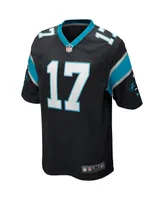 Men's Nike Jake Delhomme Black Carolina Panthers Game Retired Player Jersey