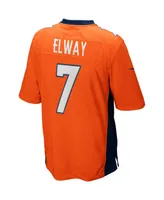 Men's Nike John Elway Orange Denver Broncos Game Retired Player Jersey