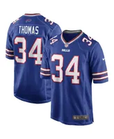 Men's Nike Thurman Thomas Royal Buffalo Bills Game Retired Player Jersey