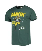 Men's Homage Donald Driver Heathered Green Green Bay Packers Caricature Retired Player Tri-Blend T-shirt