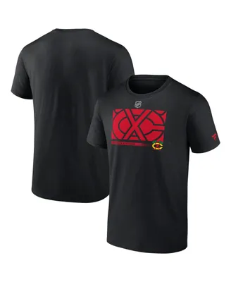 Men's Fanatics Black Chicago Blackhawks Authentic Pro Core Collection Secondary T-shirt