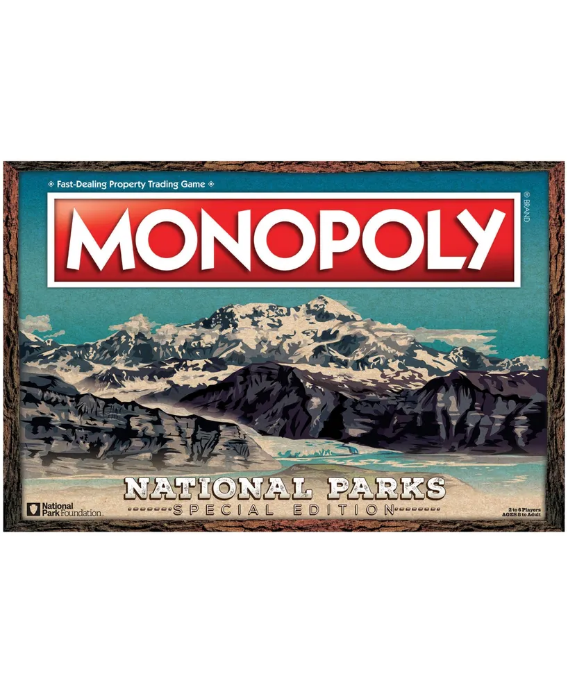 Usaopoly Monopoly National Parks Special Edition Set, 115 Piece