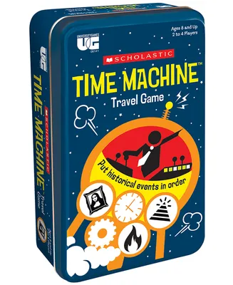 University Games Scholastic Time Machine Travel Game Tin Set, 76 Piece