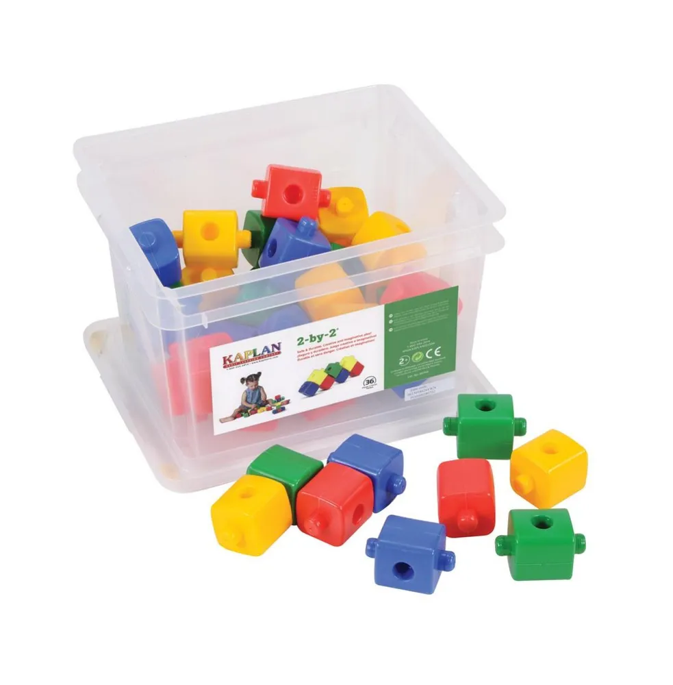 Kaplan Early Learning 2-by-2 Manipulative Set - 36 Pcs