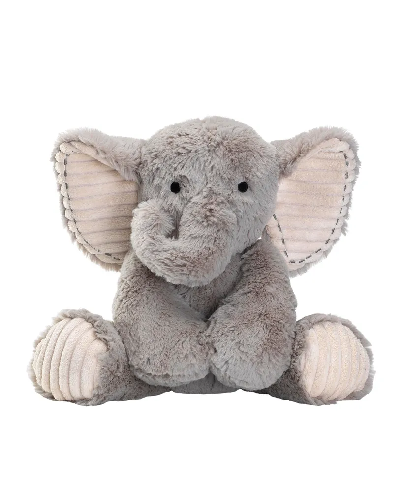 Lambs & Ivy Jungle Safari Gray Plush Elephant Stuffed Animal Toy Plushie - Jett